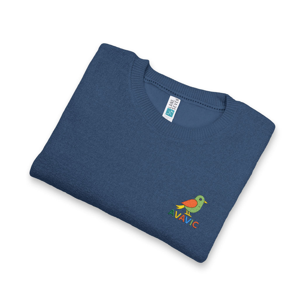 Embroidered Nautical Parrot Crewneck Sweatshirt