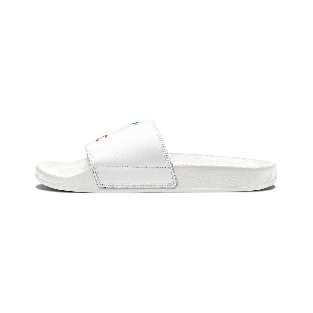 Youth Logo Slide Sandals — Colorful Bird Adjustable-Strap Slides