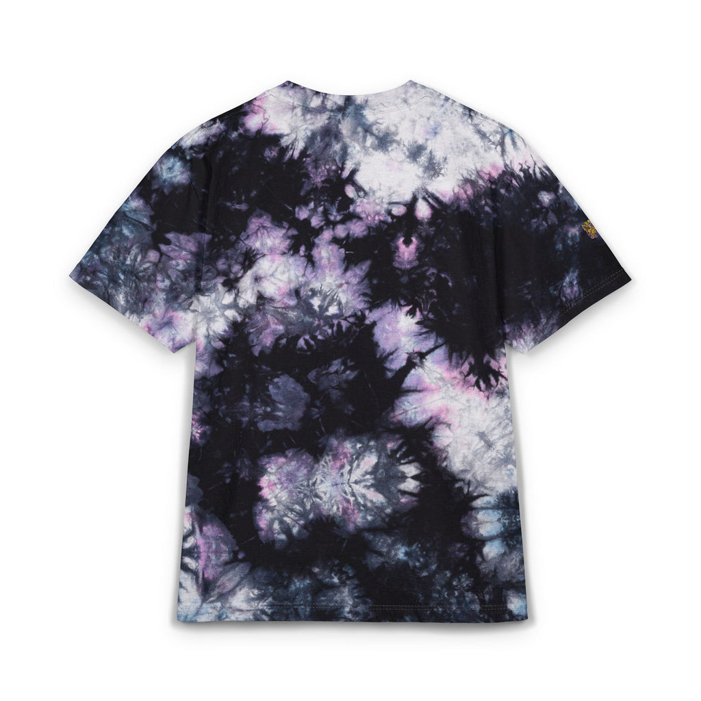 Tie-Dye Spiral Oversized Tee with Embroidered Pocket