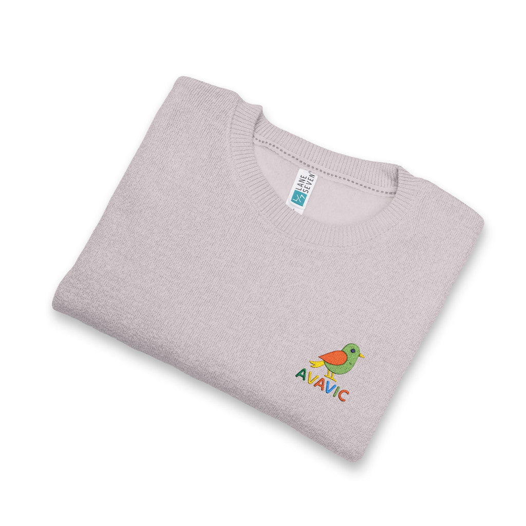 Embroidered Nautical Parrot Crewneck Sweatshirt