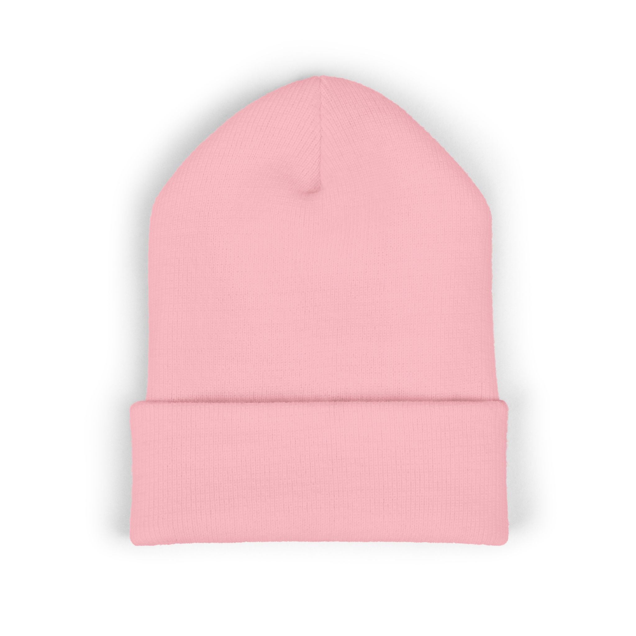 Embroidered Parrot Cuffed Beanie — Colorful Tropical Bird Knit Hat