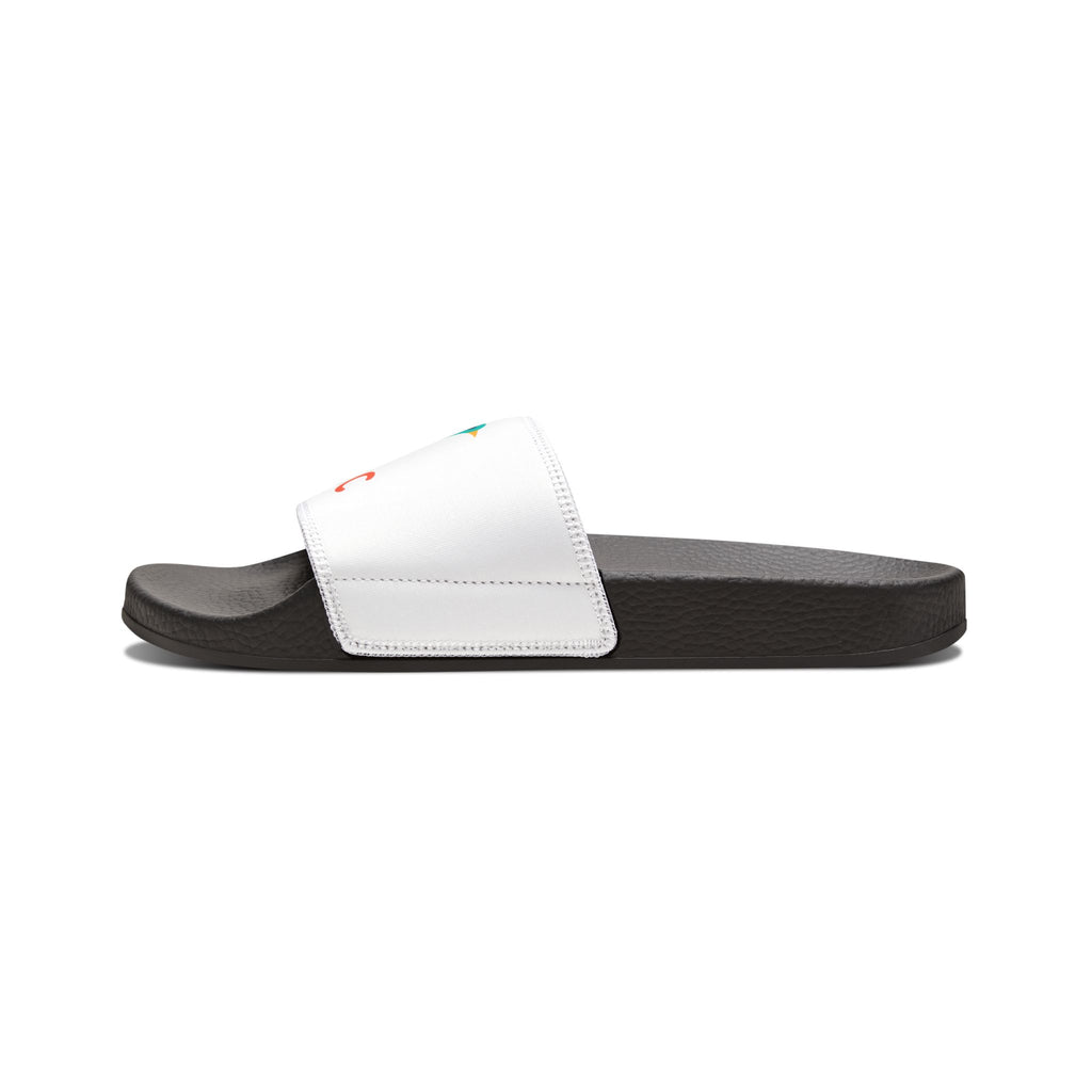 Youth Logo Slide Sandals — Colorful Bird Adjustable-Strap Slides