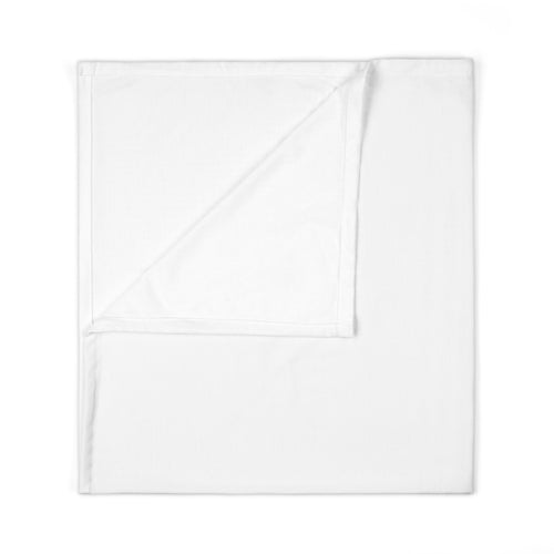 Baby Swaddle Blanket — Soft White Newborn Swaddle with Tiny Colorful Bird Accent