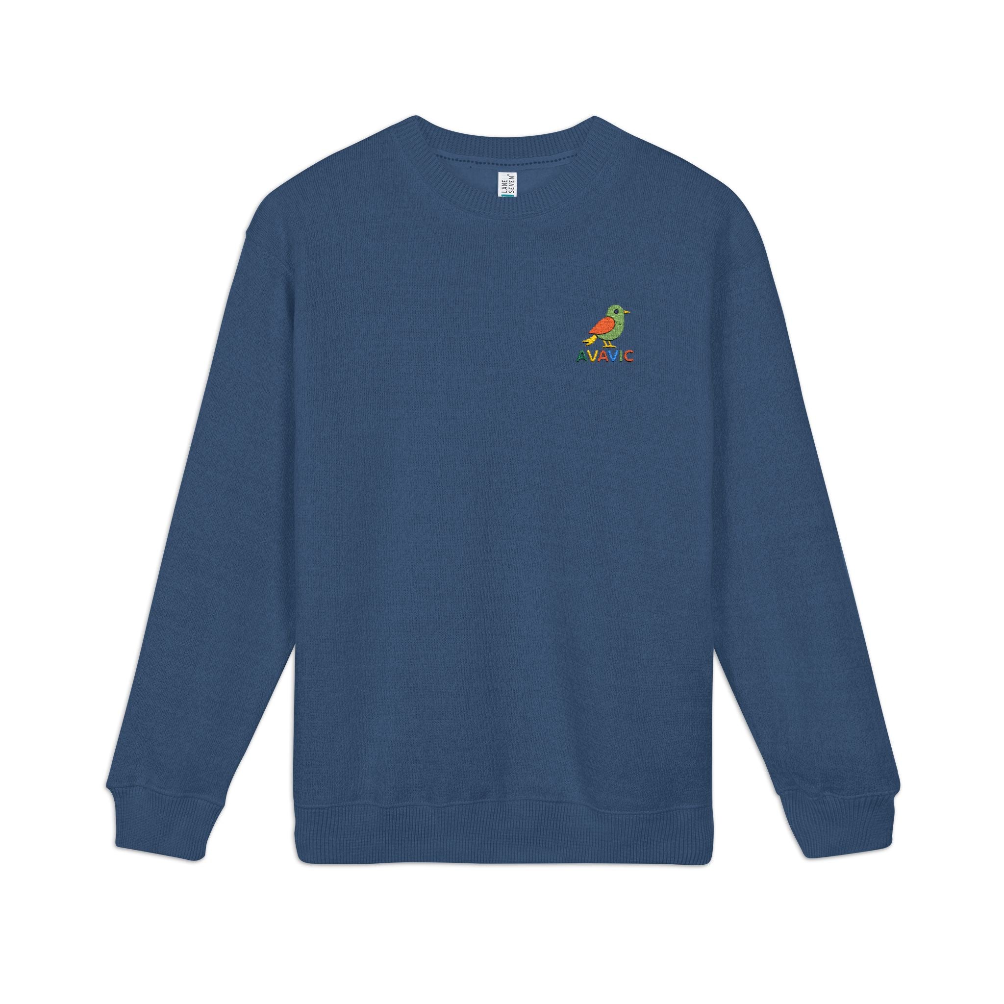 Embroidered Nautical Parrot Crewneck Sweatshirt