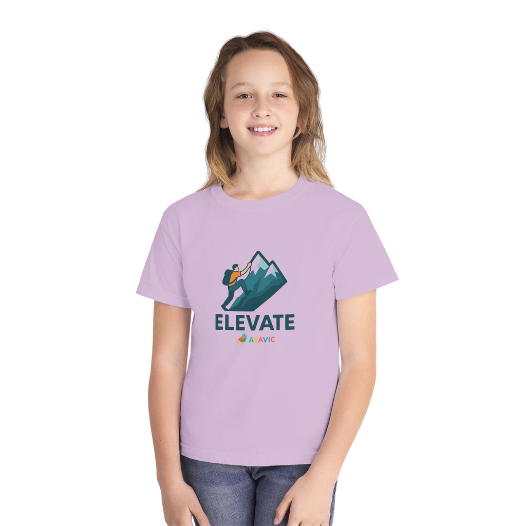 Elevate Kids T‑Shirt – Youth Mountain Climber Graphic Tee