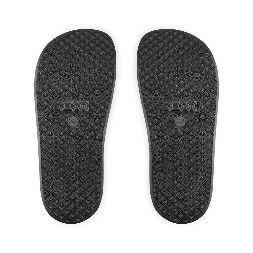 Youth Logo Slide Sandals — Colorful Bird Adjustable-Strap Slides