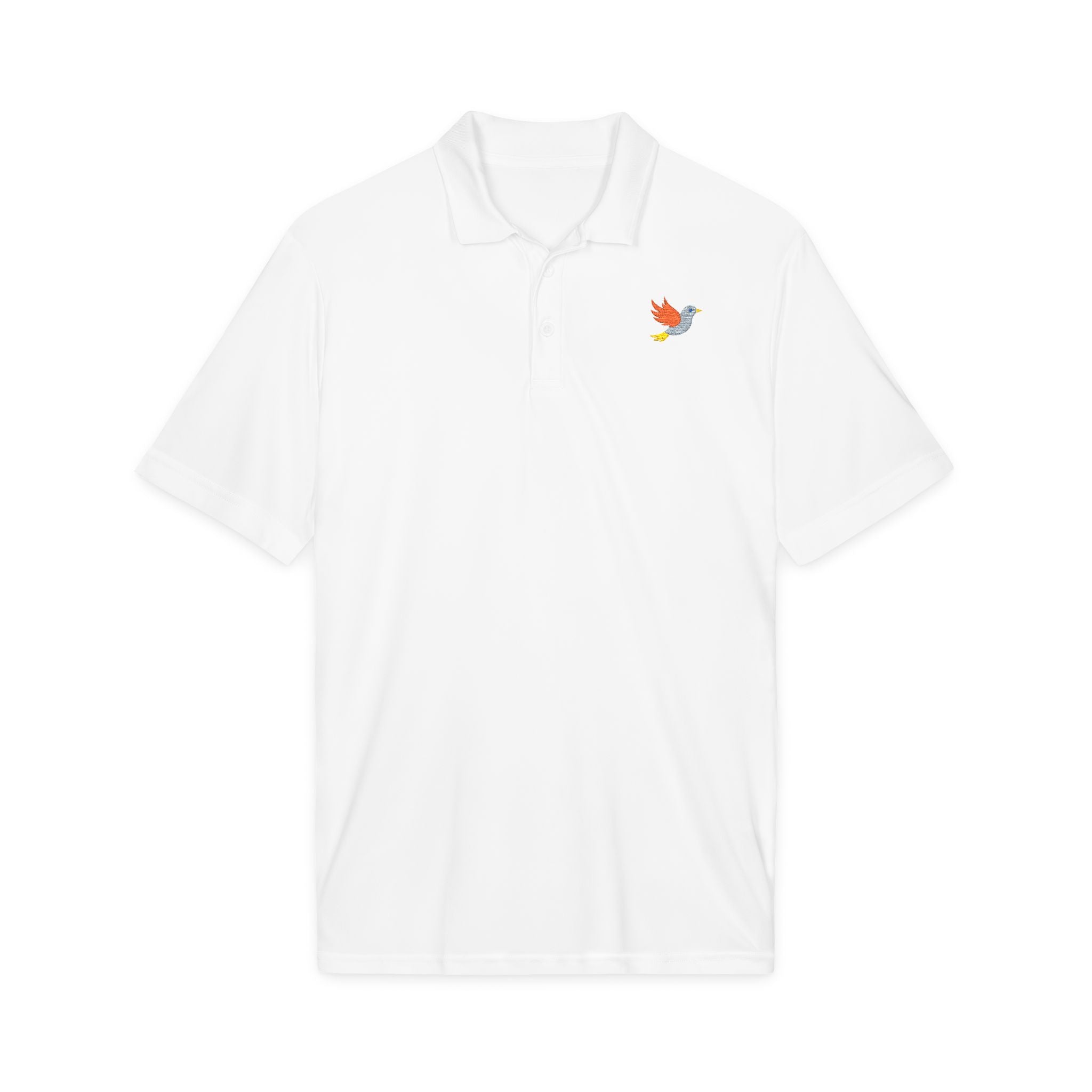 Embroidered Flying Robin Polo Shirt — Lightweight Performance Golf & Work Shirt