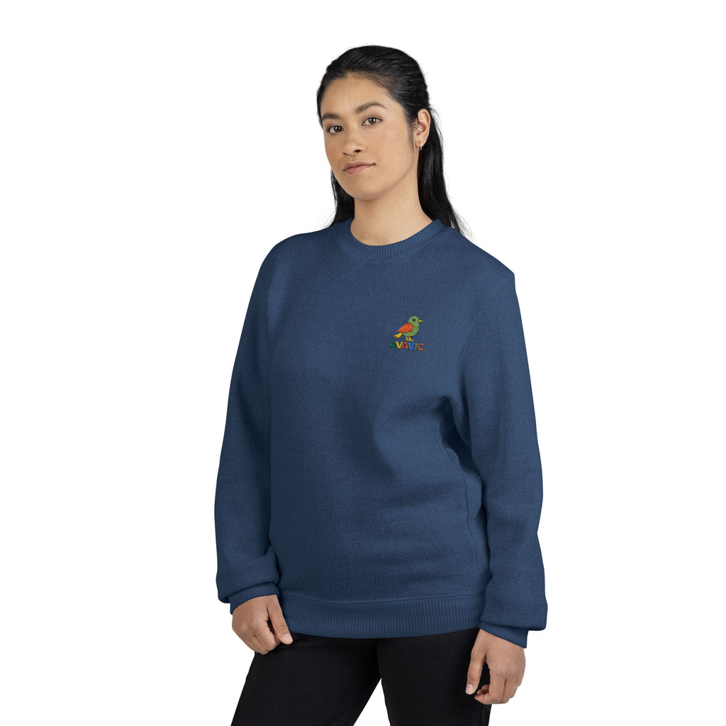 Embroidered Nautical Parrot Crewneck Sweatshirt