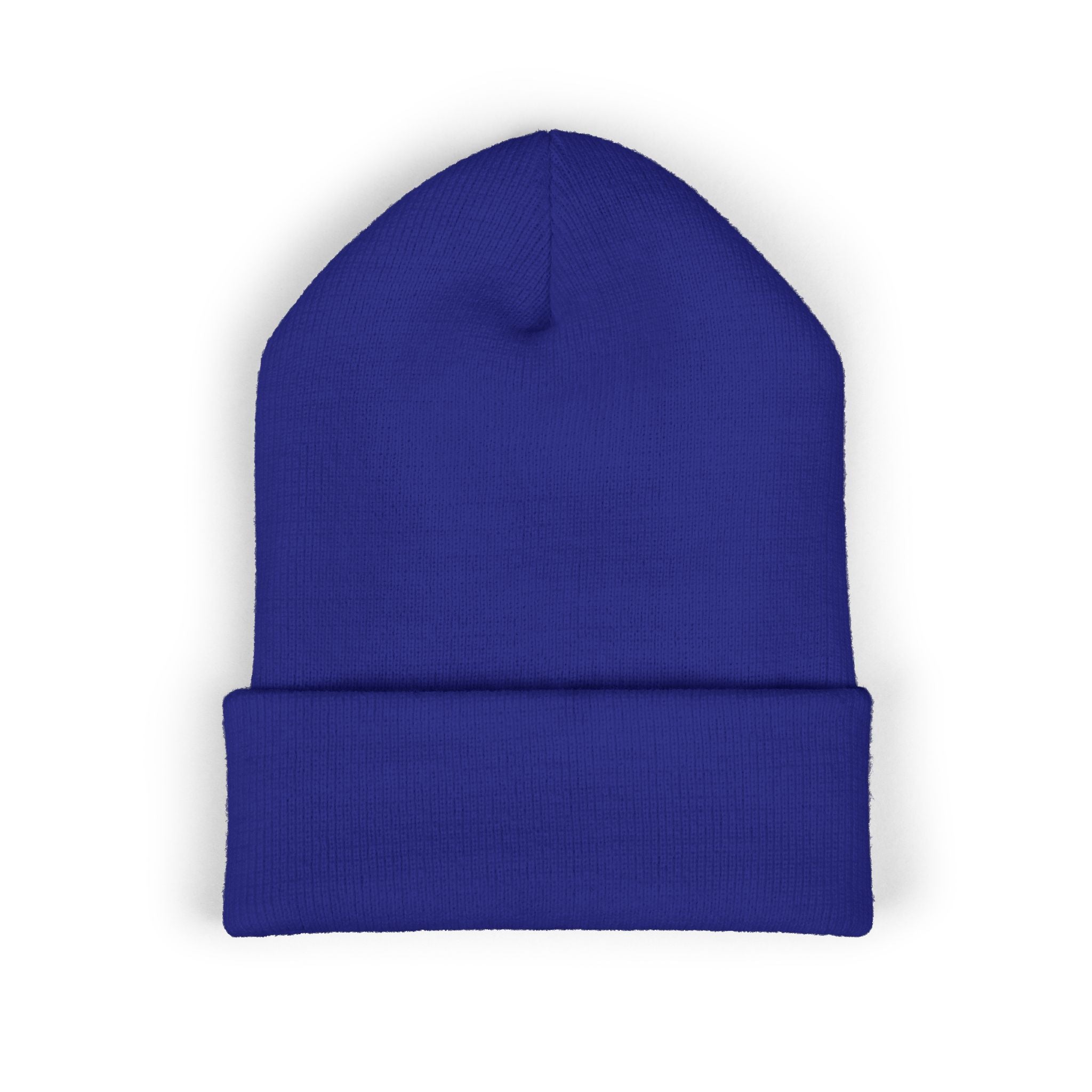 Embroidered Parrot Cuffed Beanie — Colorful Tropical Bird Knit Hat