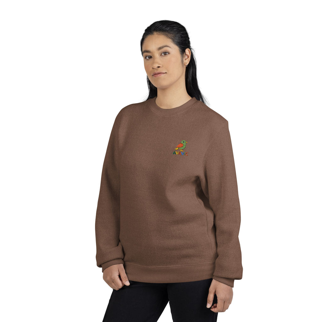 Embroidered Nautical Parrot Crewneck Sweatshirt