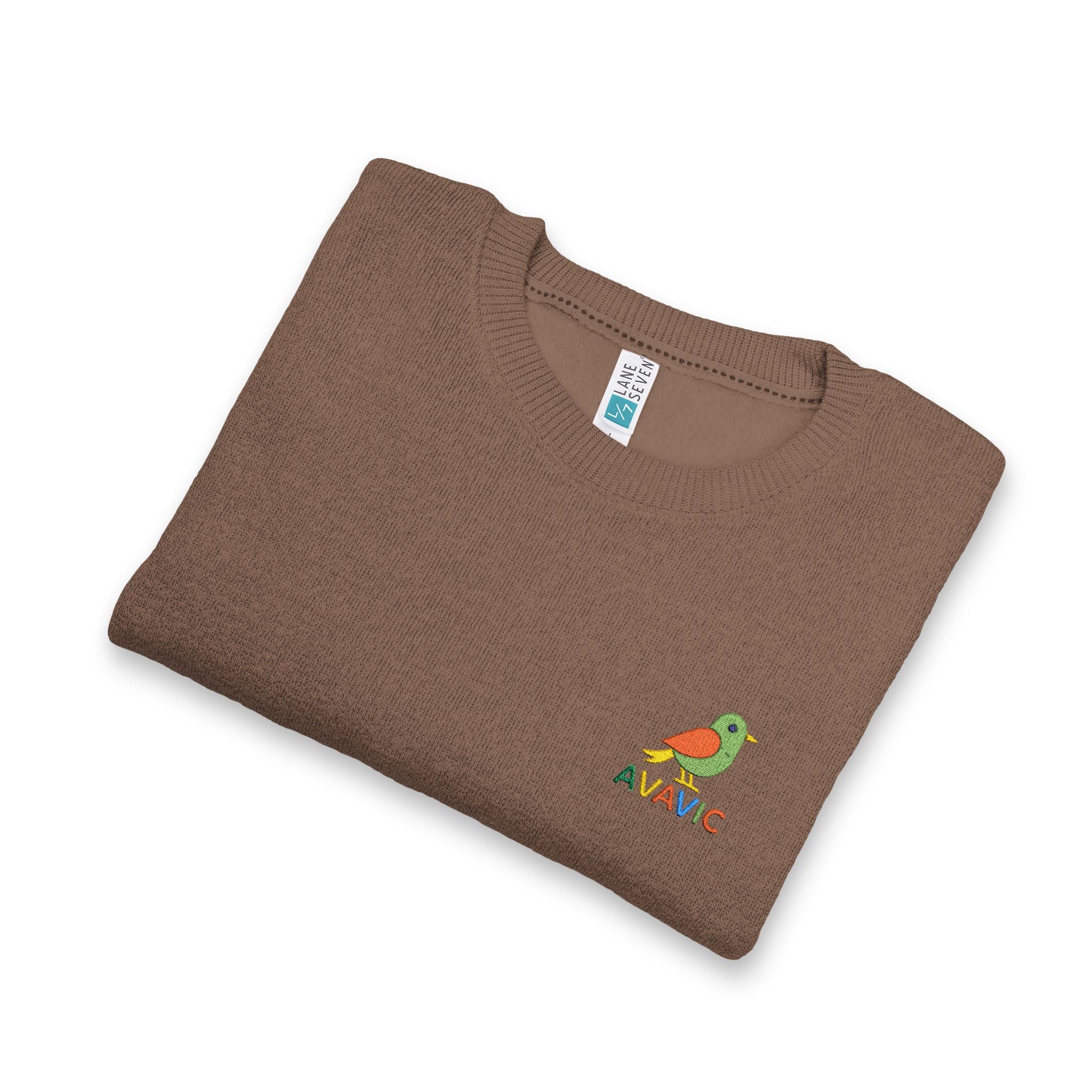 Embroidered Nautical Parrot Crewneck Sweatshirt