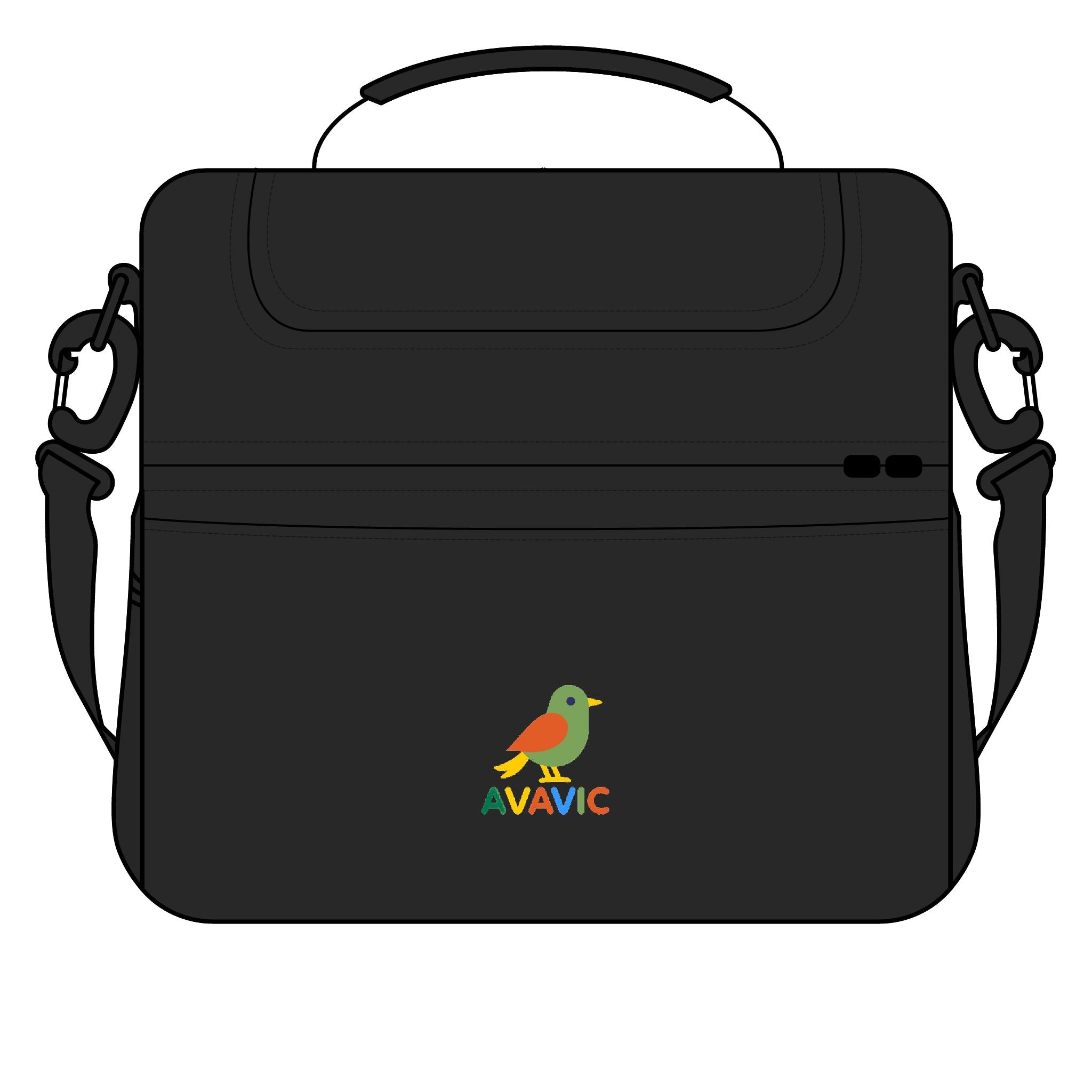 Insulated Cooler Bag with Colorful Bird Logo — Portable Lunch & Picnic Cooler